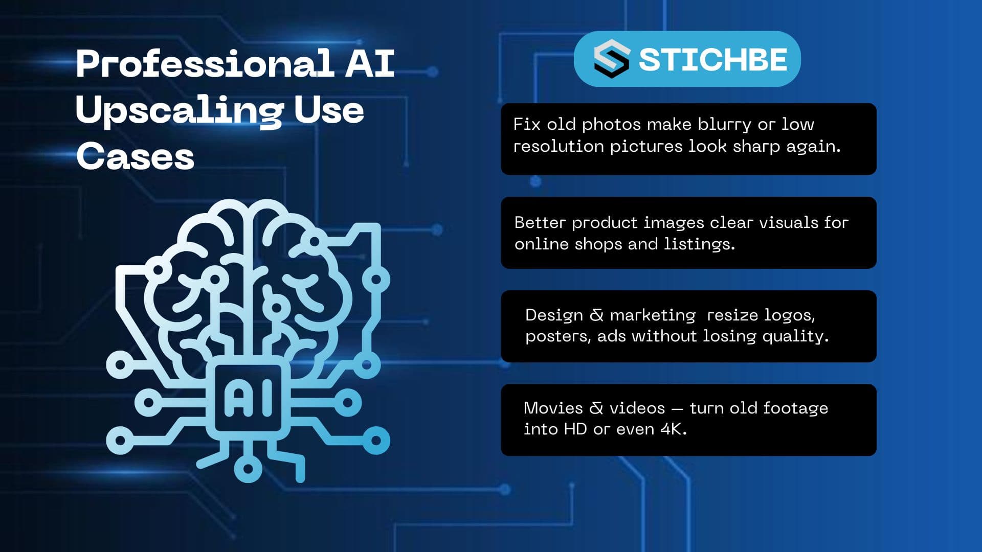 Professional AI Upscaling Use Cases for Designers and Businesses